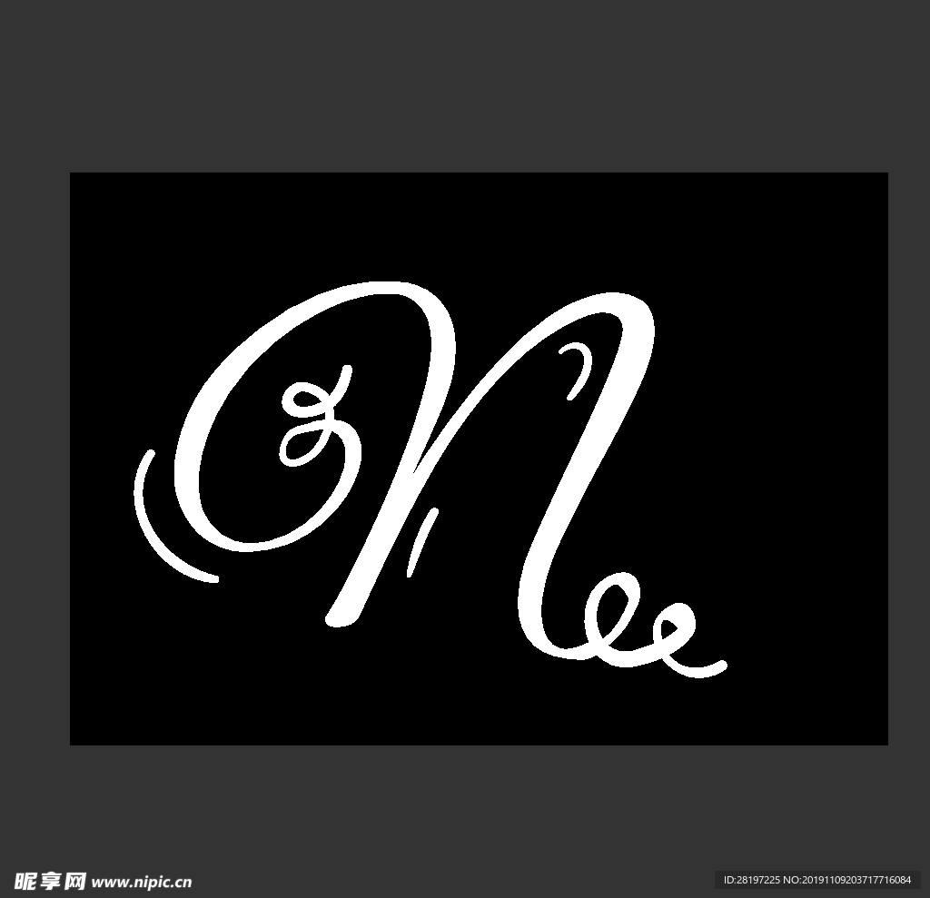矢量欧式花纹字母