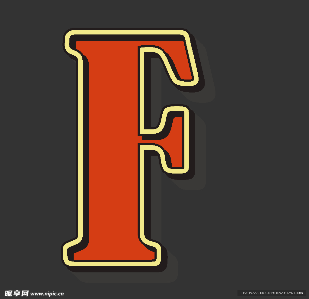 矢量布纹字