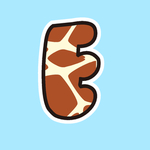 矢量鹿纹字母