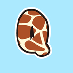 矢量鹿纹字母