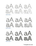 金属字 立体 银色 金色 字体