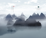山水背景