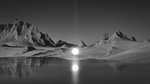 群山河流天空云彩风景