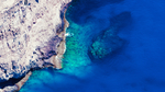 海边沙滩海水岩石风景