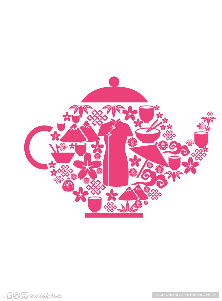 茶壶剪影