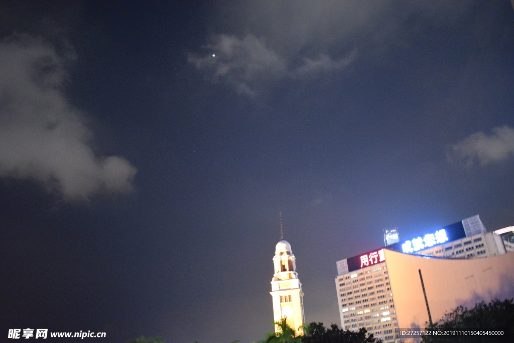 港中环夜景