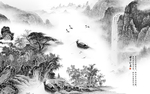 新中式背景墙