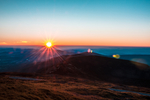 山顶夕阳