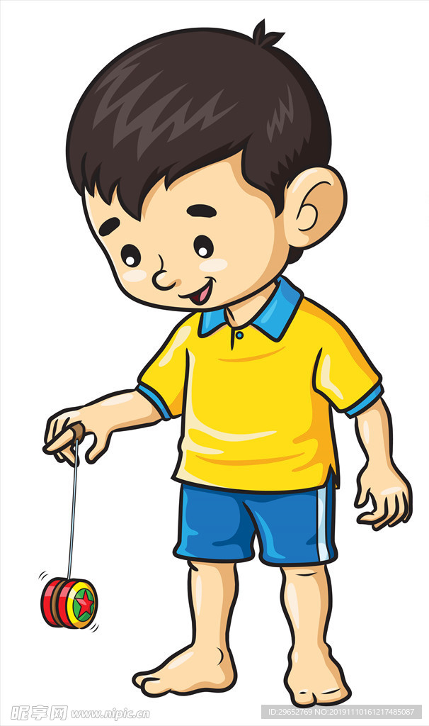 卡通小孩