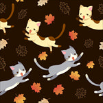 卡通猫印花