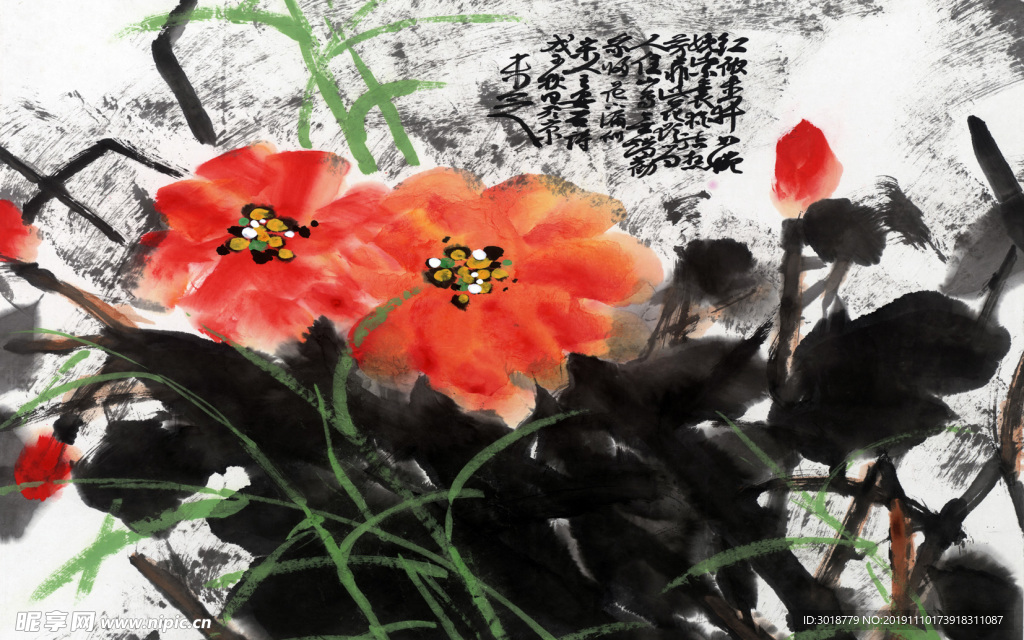 手绘花