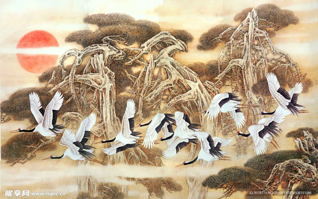 松鹤图