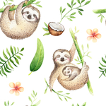可爱卡通树懒图案壁纸