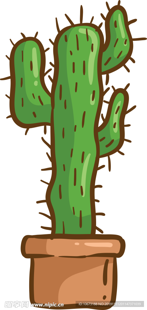 卡通仙人掌