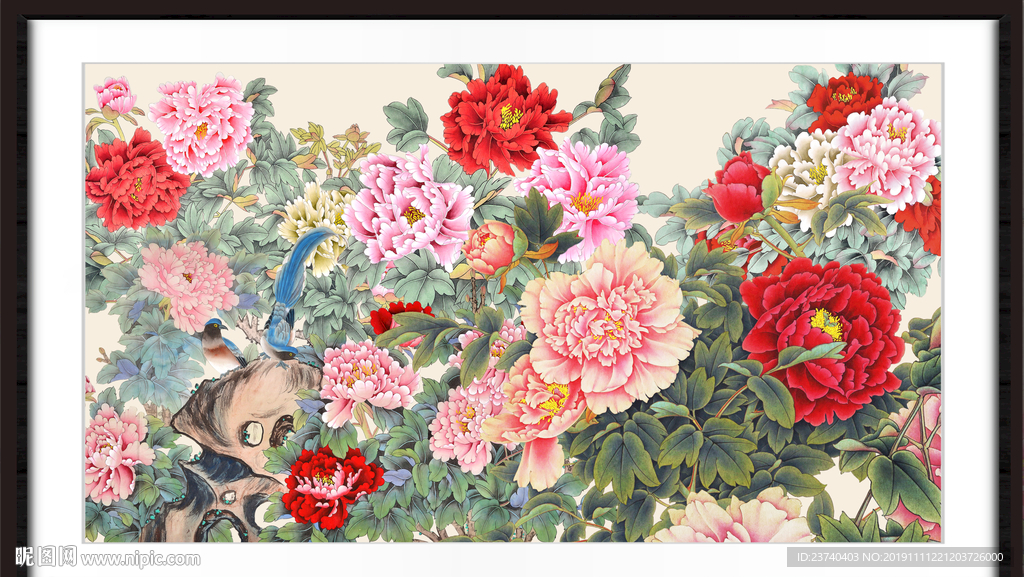 国画牡丹