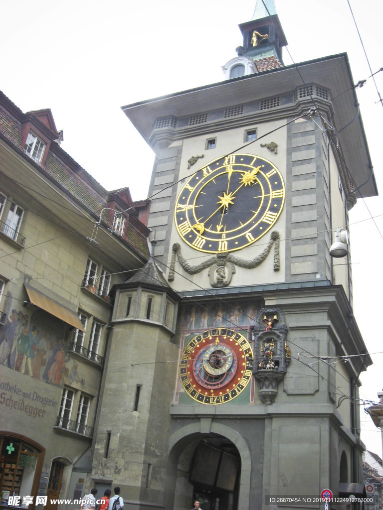 瑞士伯尔尼的钟面