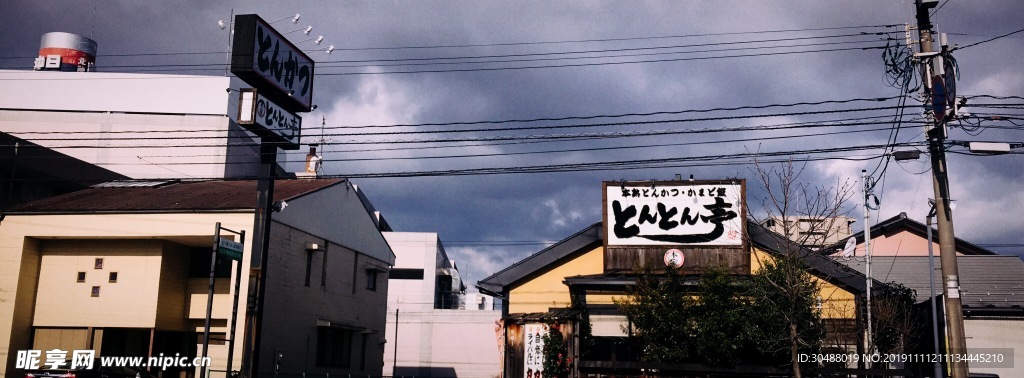 日系小清新背景调色日本风景照片