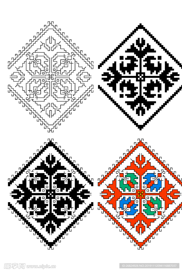 民族风花纹