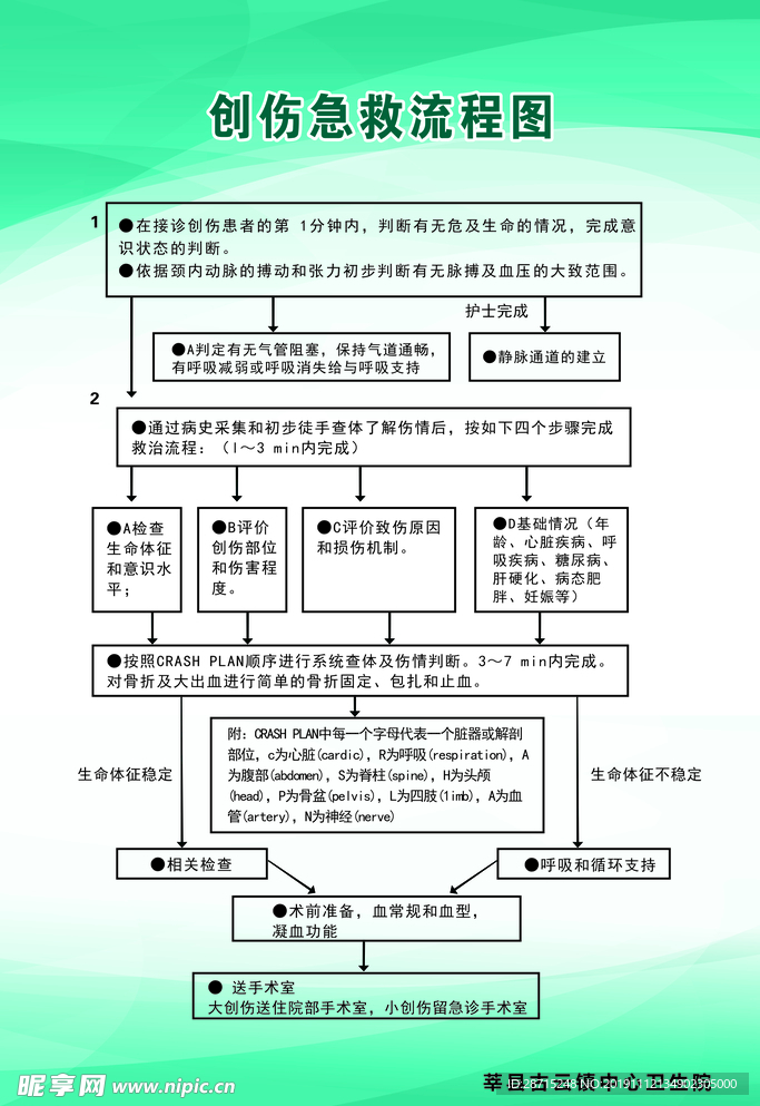 创伤急救流程图图版