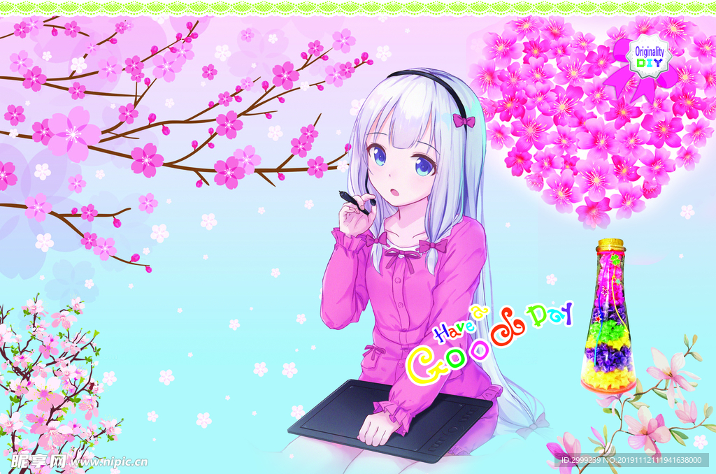 樱花卡通封面