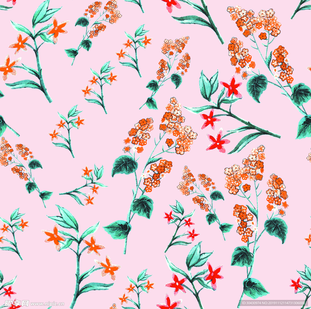 手绘花朵