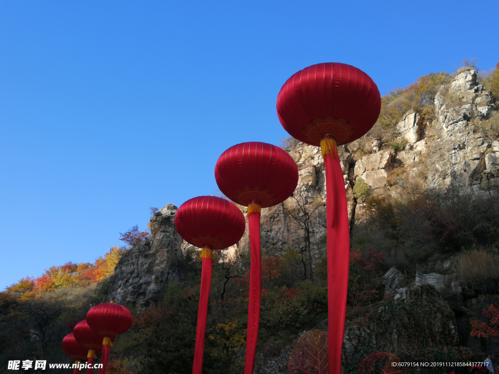 北京坡峰岭的红叶