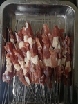 生羊肉串