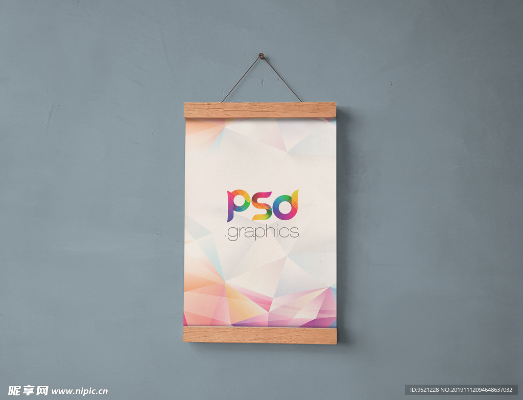 挂墙海报样机