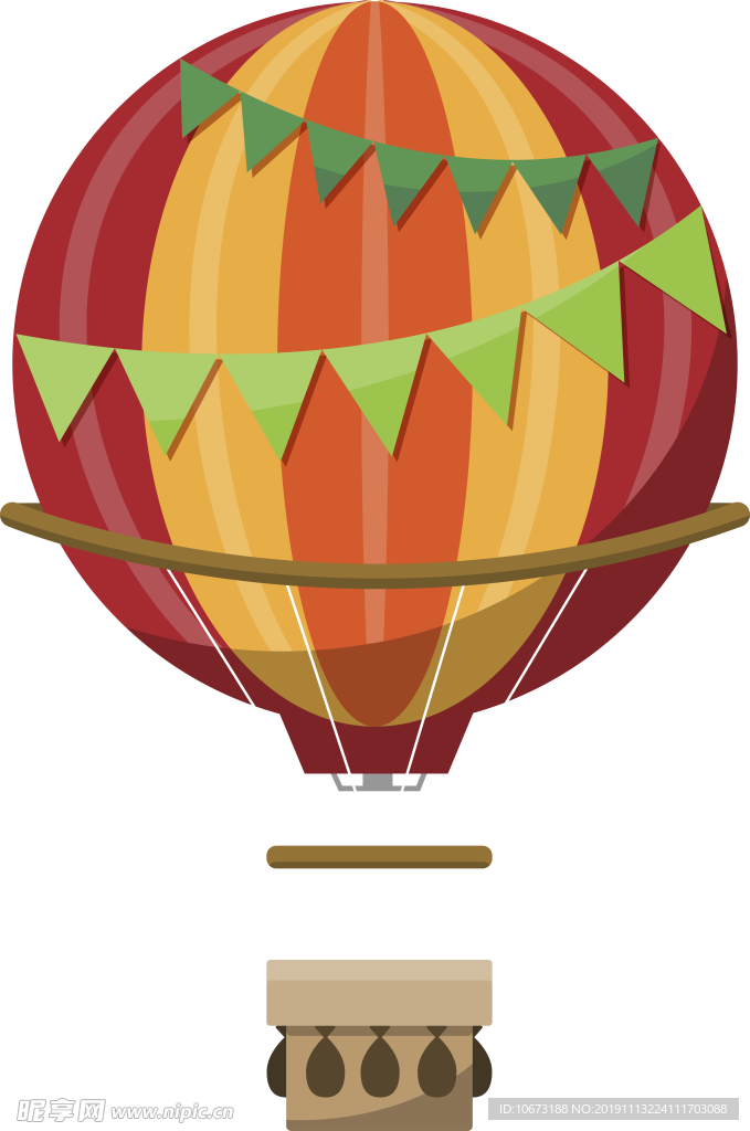 卡通热气球