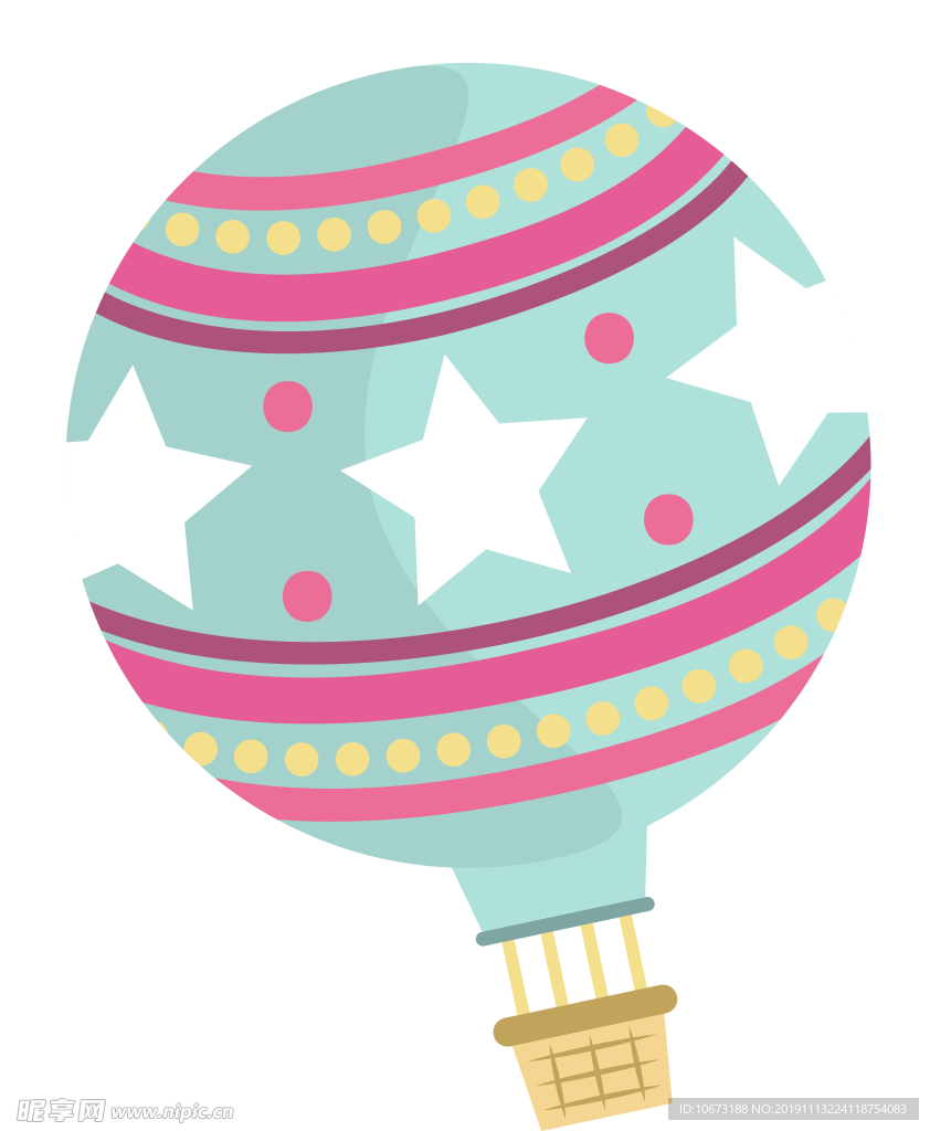 卡通热气球