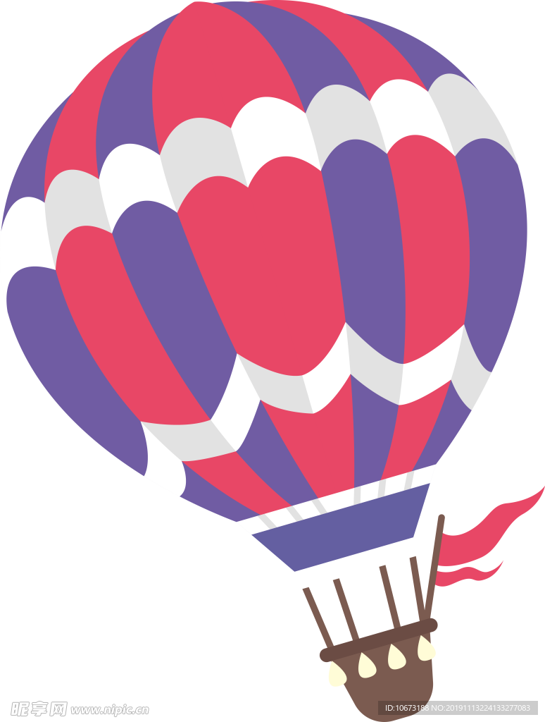 卡通热气球
