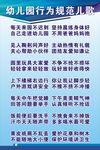 幼儿园行为规范儿歌