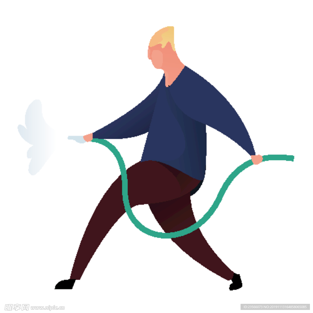 扁平化职业人物插画