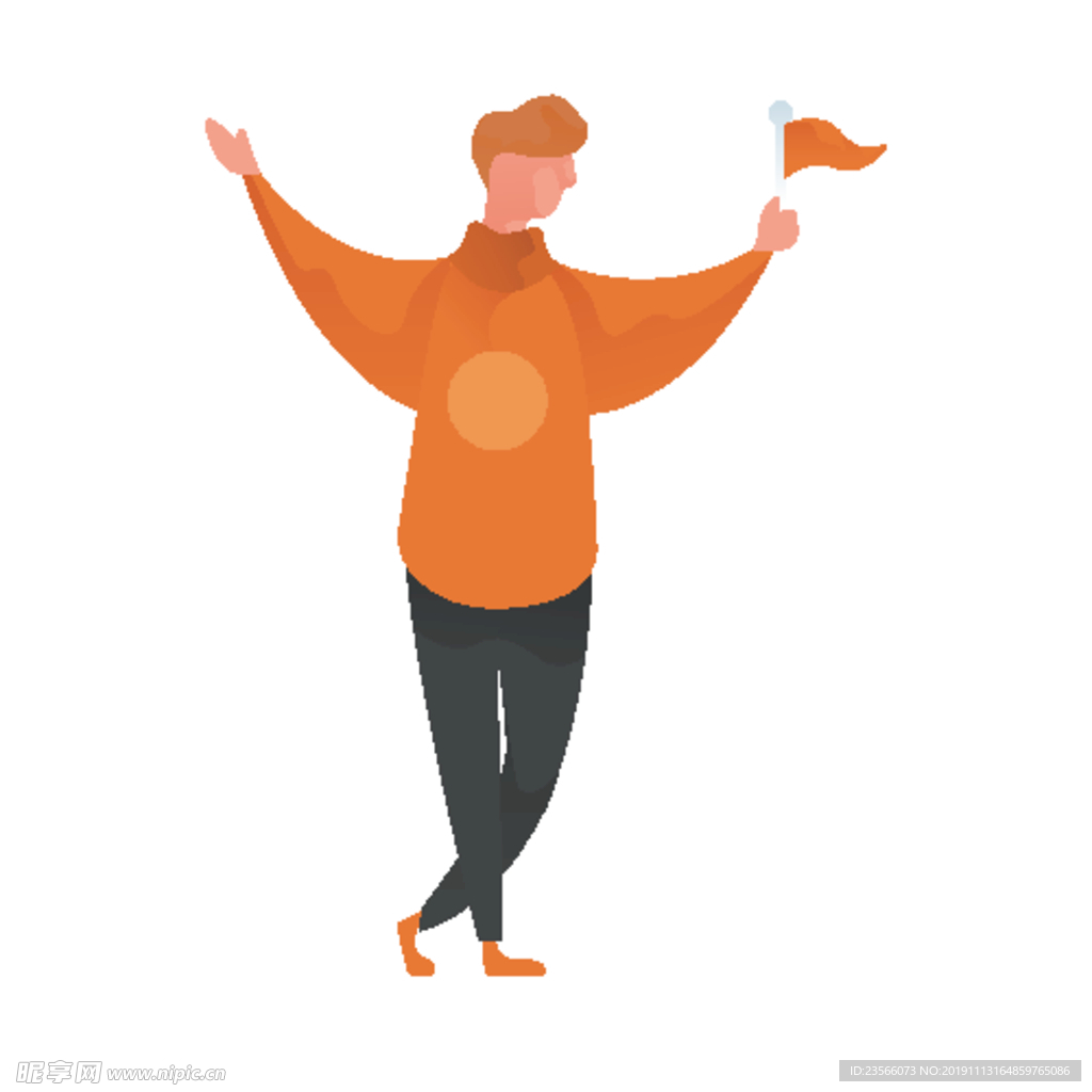 扁平化职业人物插画