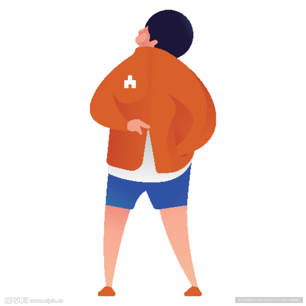 扁平化职业人物插画