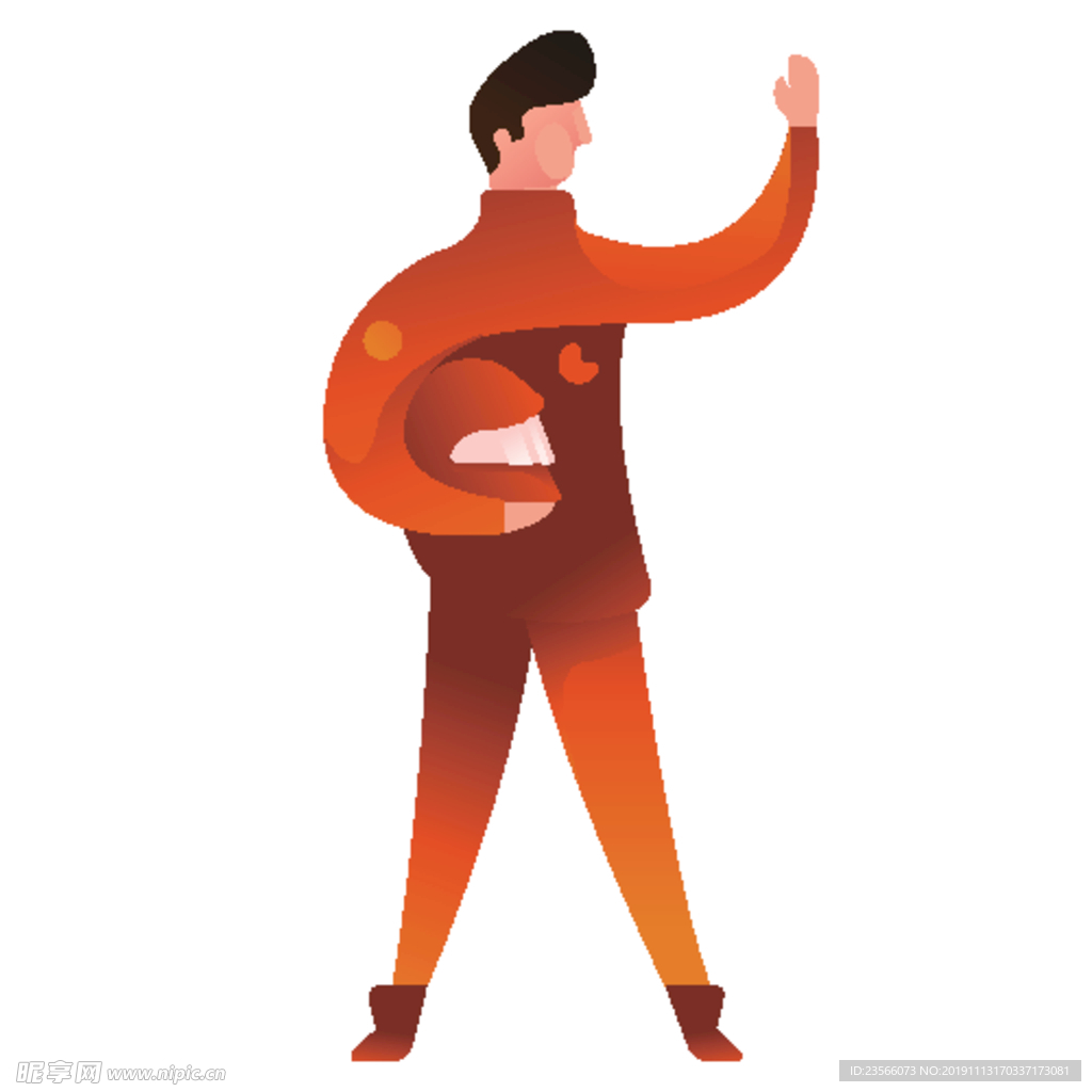 扁平化职业人物插画