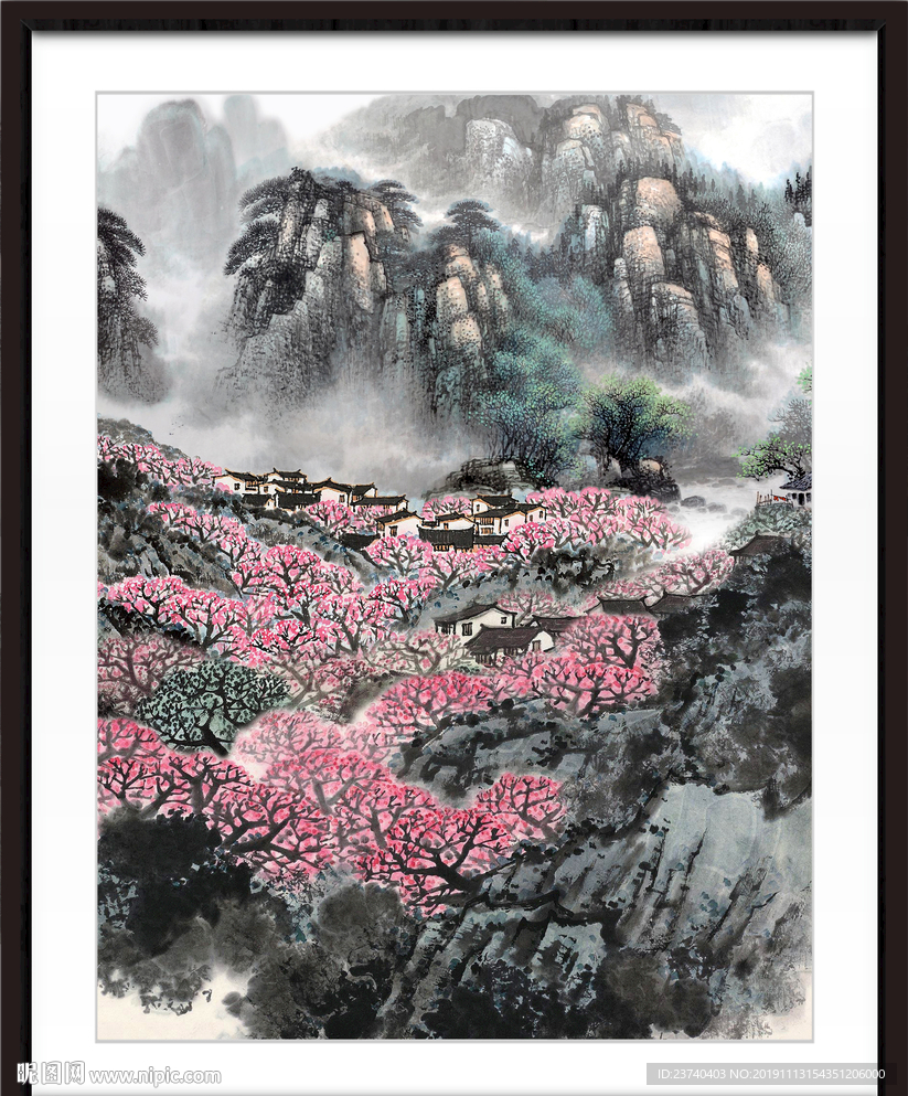 巨幅山水画