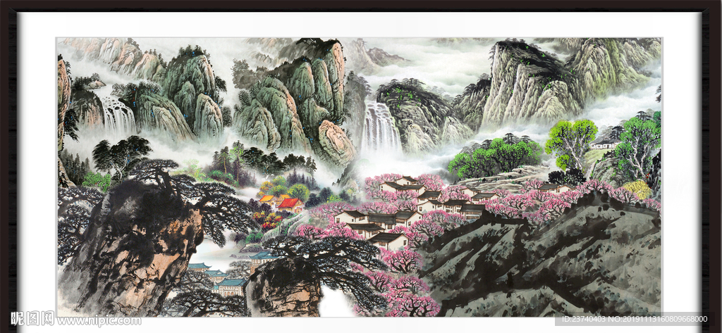 巨幅山水