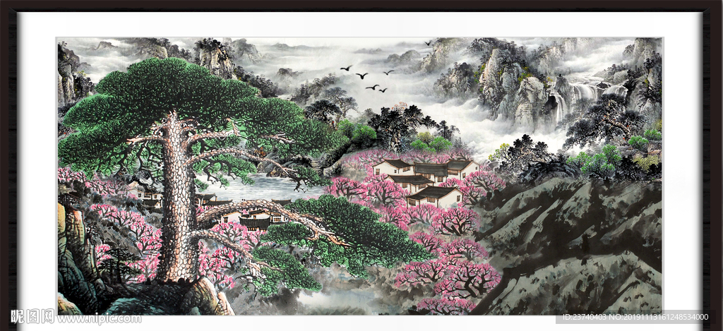 巨幅山水