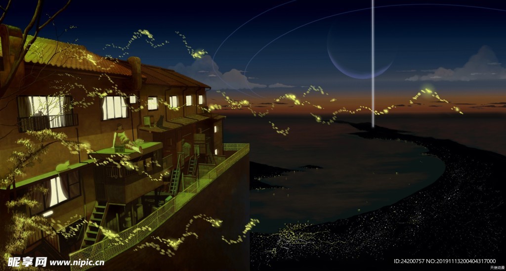 动漫夜景