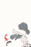 水墨荷花