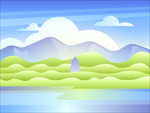 卡通风景插画