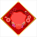 新年春节贴画背景