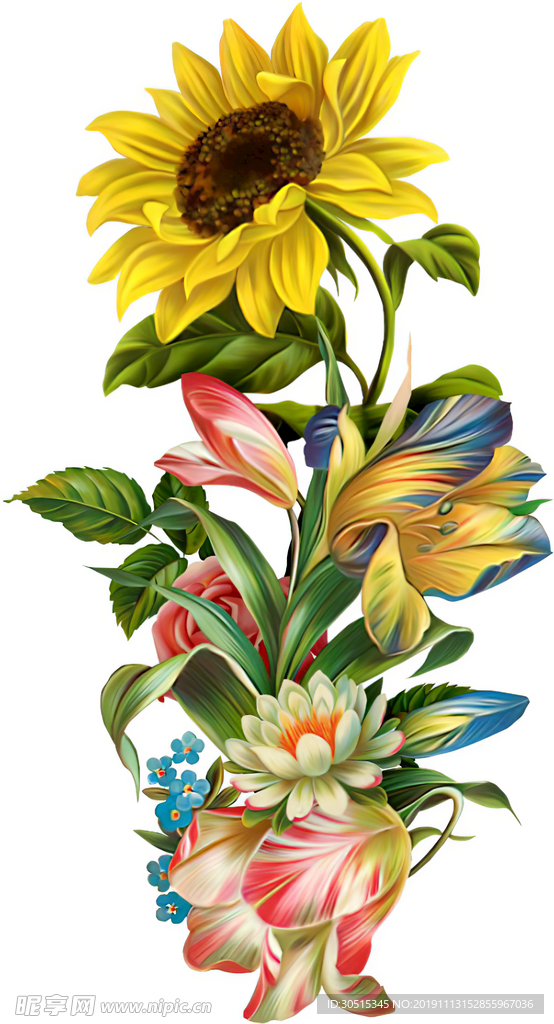 手绘花