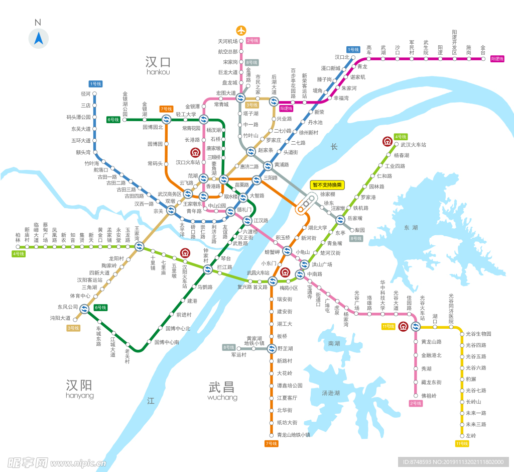 武汉地铁2019高清图