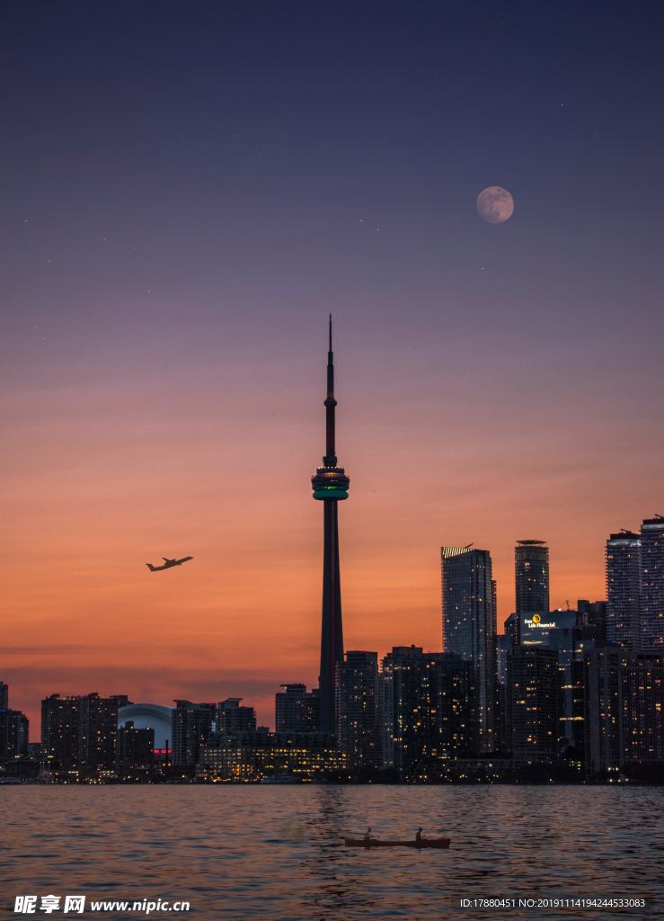 城市的夜景