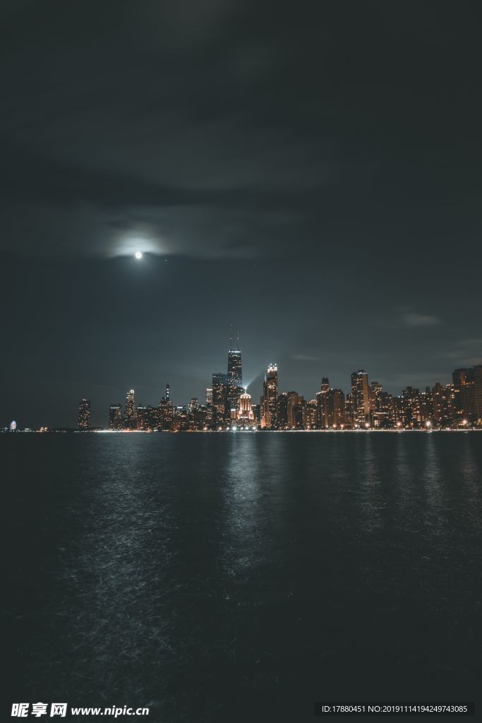 城市的夜景
