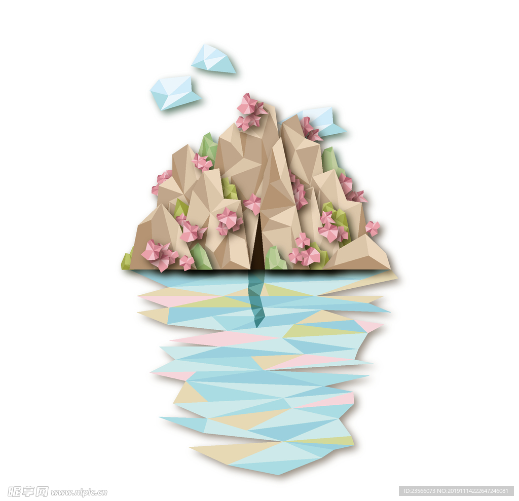 小清新彩色卡通背景