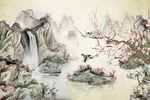 花鸟背景墙