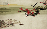 梅花背景墙